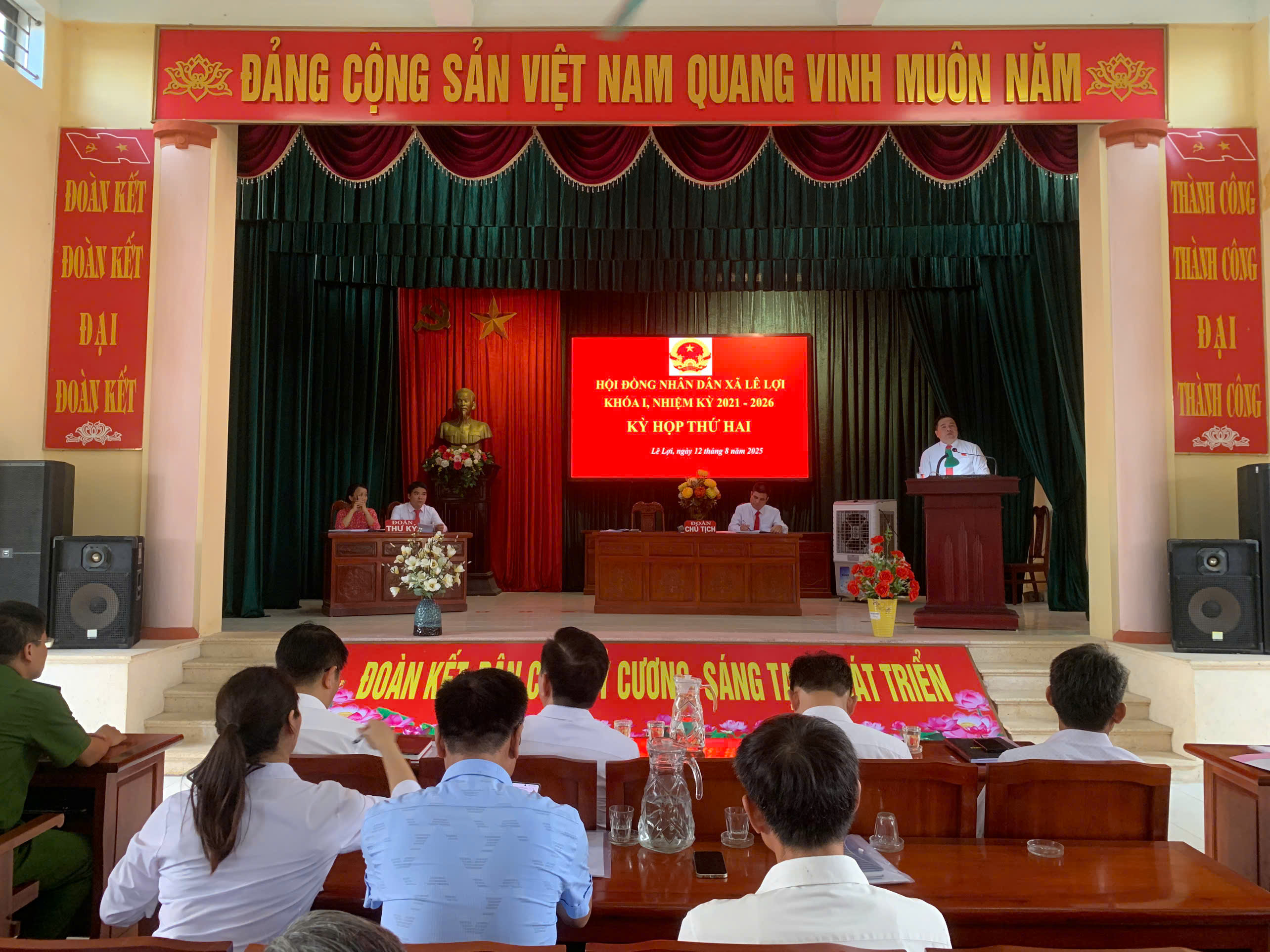 HĐND xã Lê Lợi khóa I nhiệm kỳ 2021- 2026 tổ chức kỳ họp thứ Hai
