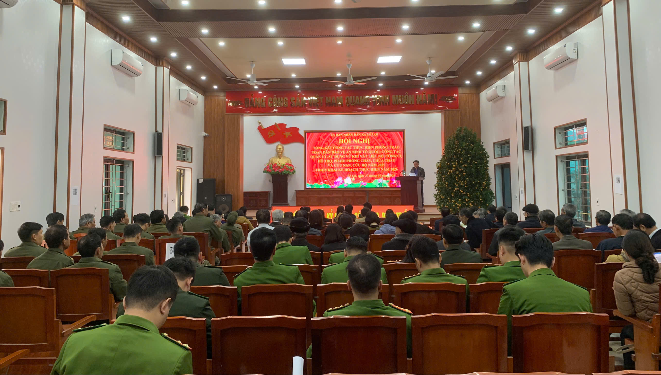 Xã Lê Lợi tổng kết phong trào Toàn dân bảo vệ an ninh Tổ quốc năm 2025, triển khai nhiệm vụ năm 2026