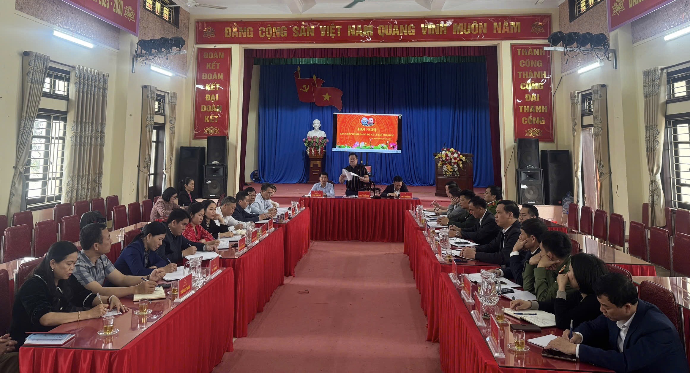 Hội nghị đảng bộ xã Lê Lợi mở rộng triển khai các nhiệm vụ trọng tâm thời gian tới