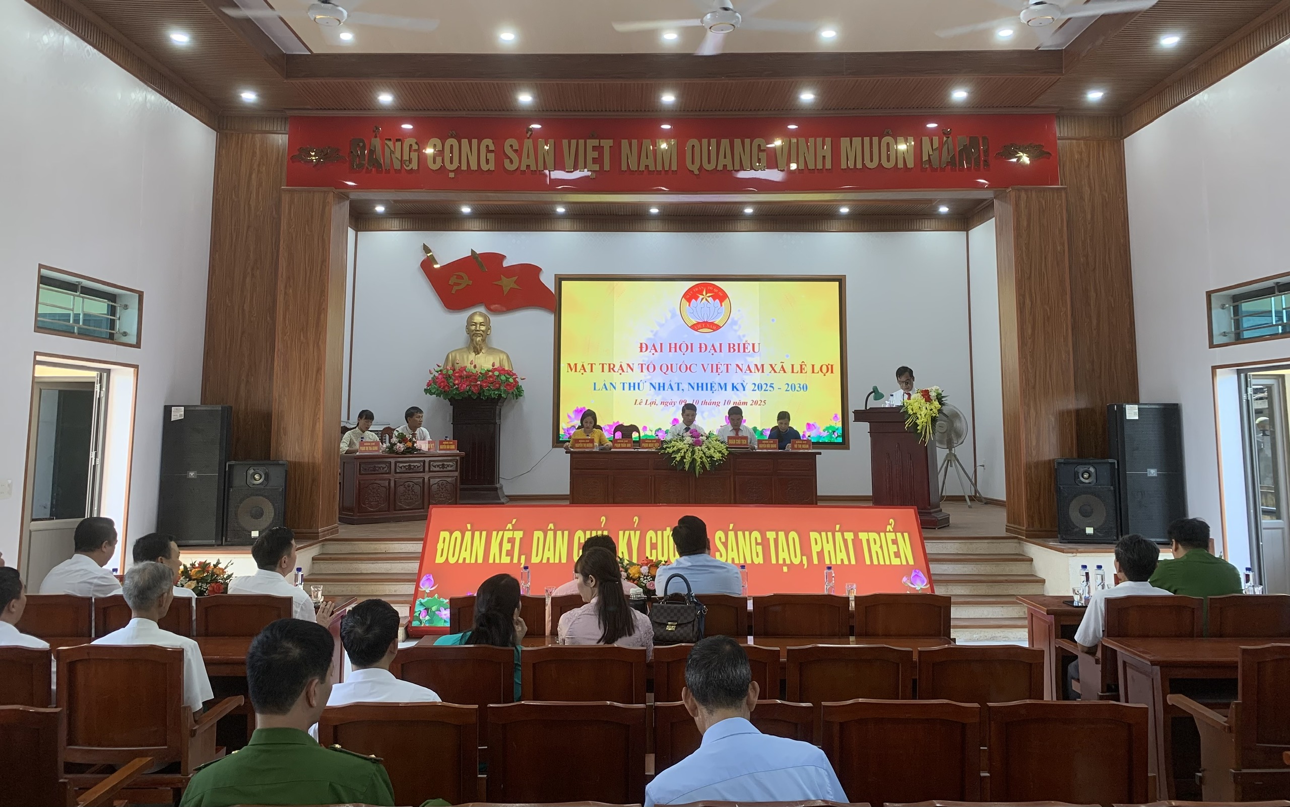 Phiên trù bị Đại hội MTTQ Việt Nam xã Lê Lợi